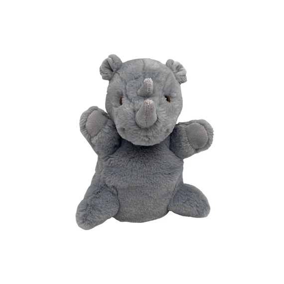 Plüss kesztyűbáb, 27 cm - orrszarvú