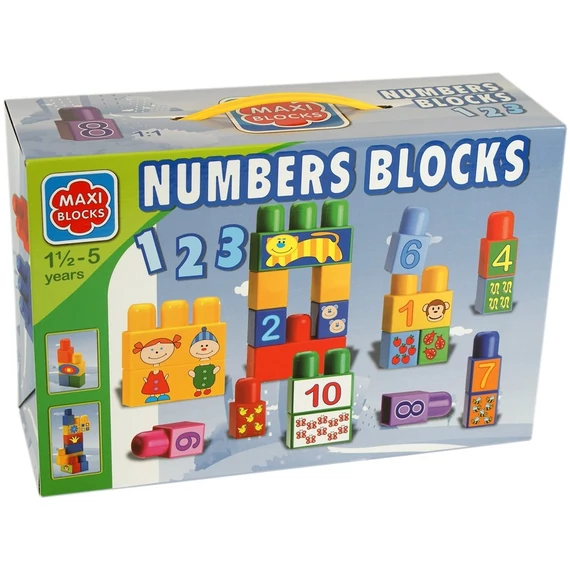 Maxi Blocks 18 darabos számos építőjáték