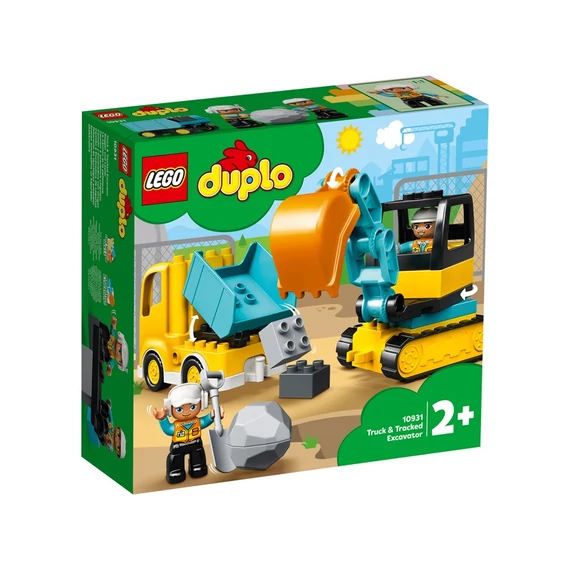 LEGO® DUPLO TOWN Teherautó és lánctalpas exkavátor 10931