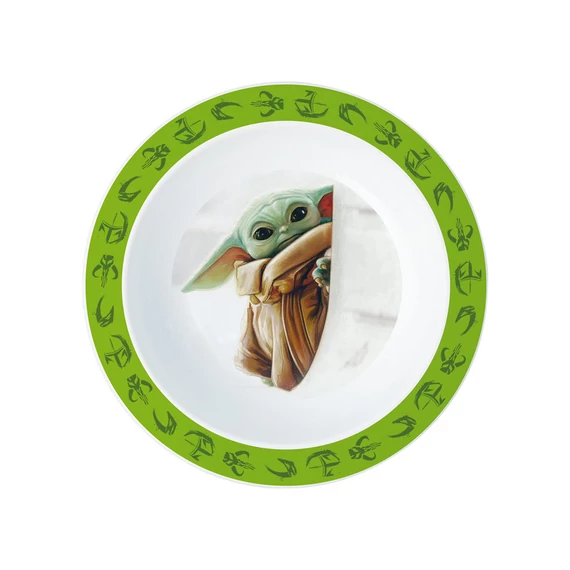 Műanyag Yoda mélytányér