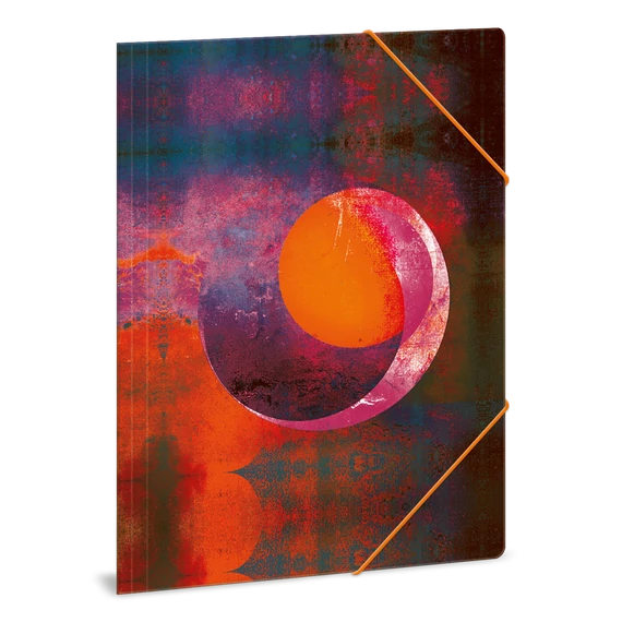 Ars Una Mandala Orange Moon A/4 gumis dosszié