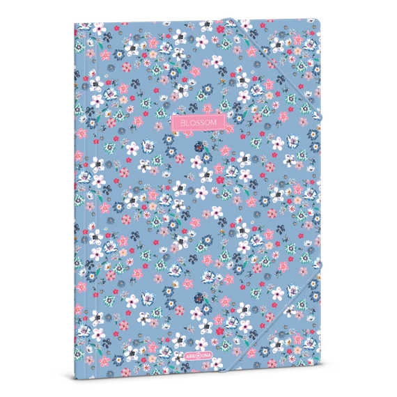 Ars Una Pearl Blossom blue A/4 gumis dosszié