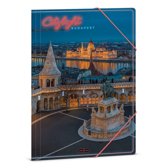 Ars Una City light-Budapest A/4 gumis dosszié