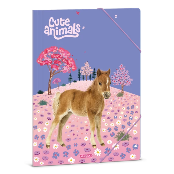 Ars Una Cute Animals-Horse A/4 gumis dosszié