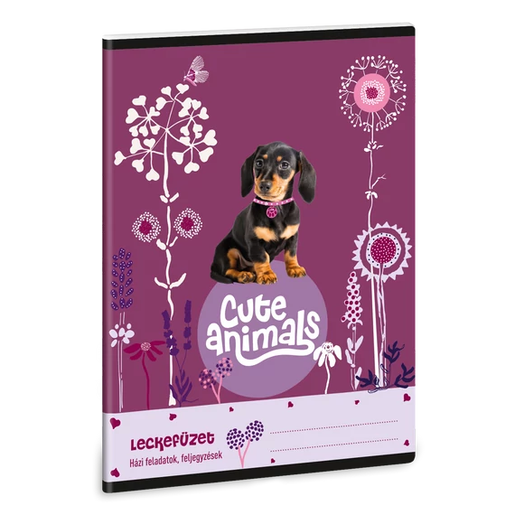 Ars Una Cute Animals-puppy A/5 leckefüzet