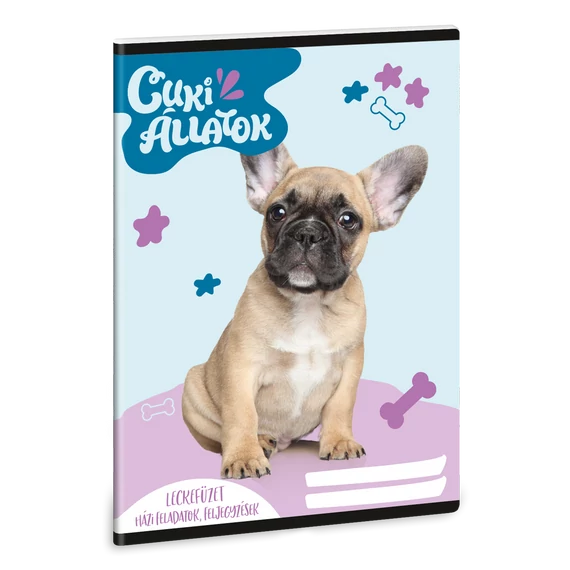 Ars Una Cuki Állatok - Francia bulldog A/5 leckefüzet