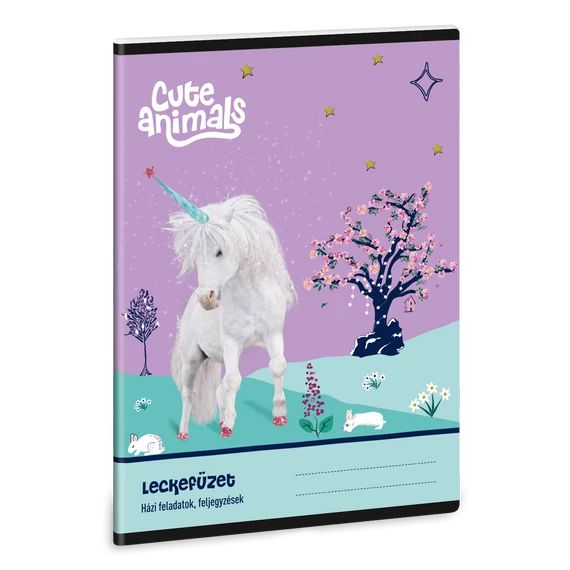 Ars Una Cute Animals Unicorn A/5 leckefüzet