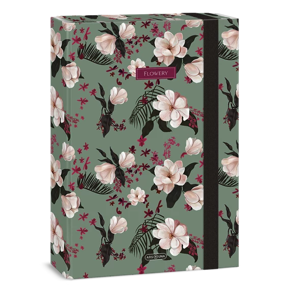 Ars Una Flowery green A/4 füzetbox