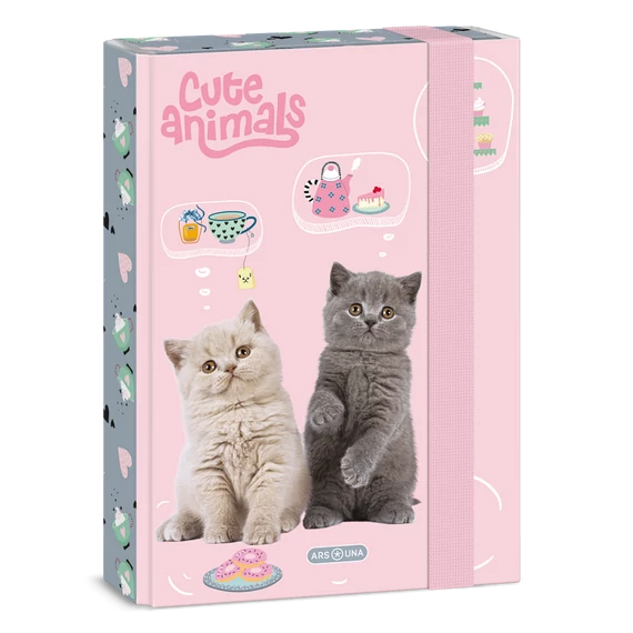 Ars Una Cute animals-tea party A/5 füzetbox