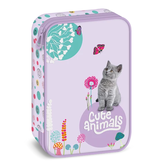 Ars Una Cute Animals-kitten többszintes tolltartó