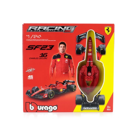 Bburago 1/24 F1 KIT versenyautó pilótával - Ferrari SF-23