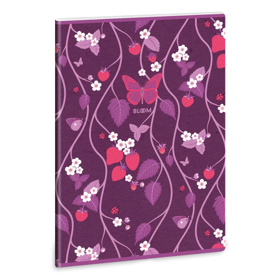 Ars Una Bloom Papillon A/4 extra kapcsos füzet-ponthálós