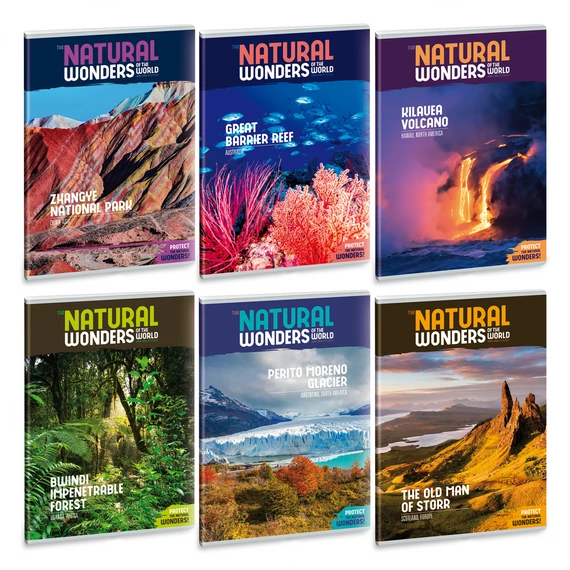 Ars Una Natural Wonders A/4 extra kapcsos füzet-vonalas
