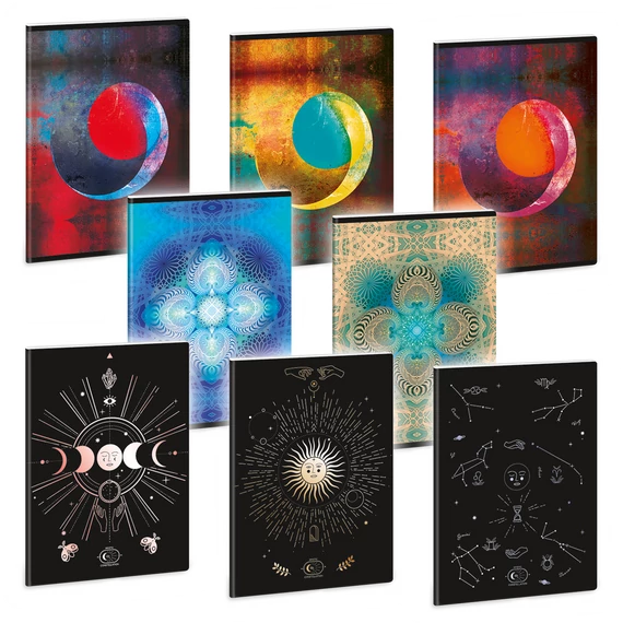 Ars Una Mystic Constellation A/5 extra kapcsos füzet-vonalas