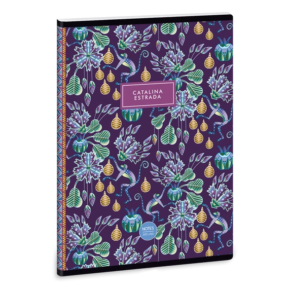 Catalina Estrada Purple Monkey A/5 extra kapcsos füzet-sima