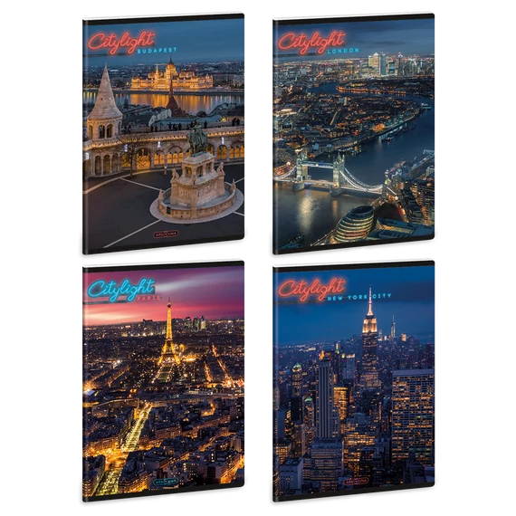 Ars Una City light A/5 extra kapcsos füzet-szótár