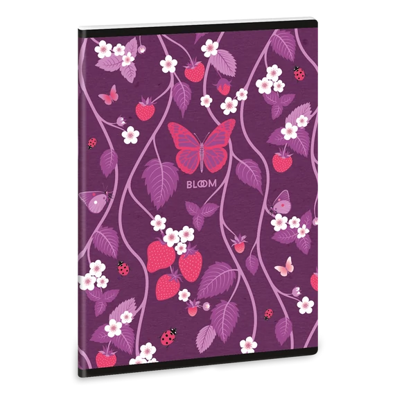 Ars Una Bloom Papillon A/5 extra kapcsos füzet-ponthálós