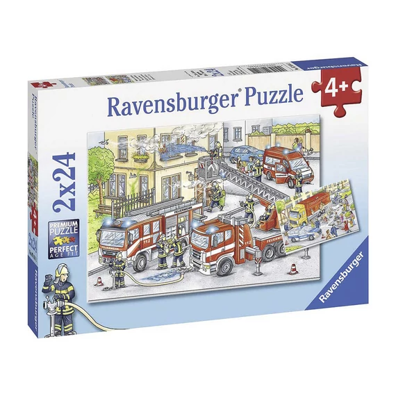 Ravensburger: Puzzle 2x24 db - Tűzoltók