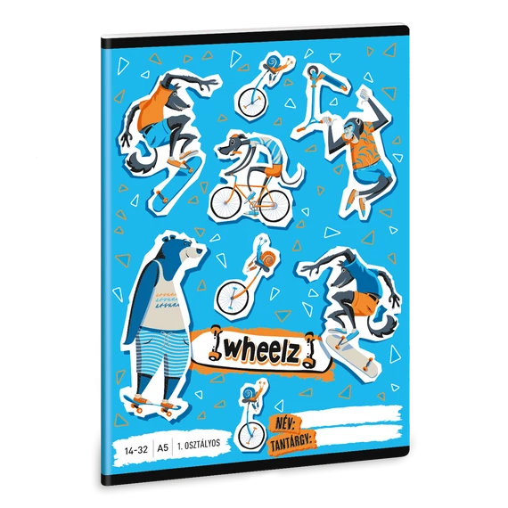 Ars Una Wheelz A/5 1. oszt. füzet 14-32