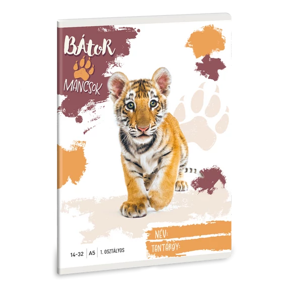 Ars Una Bátor Mancsok - tigris A/5 1. oszt. füzet 14-32