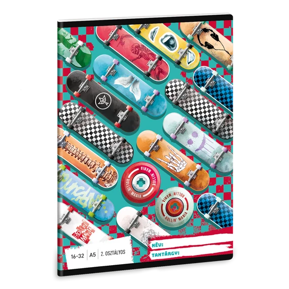 Ars Una Rollin' Mania A/5 2. oszt. füzet 16-32