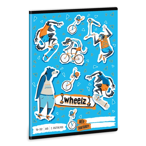 Ars Una Wheelz A/5 2. oszt. füzet 16-32