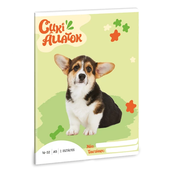 Ars Una Cuki Állatok - Welsh Corgi A/5 2. osz. füzet 16-32
