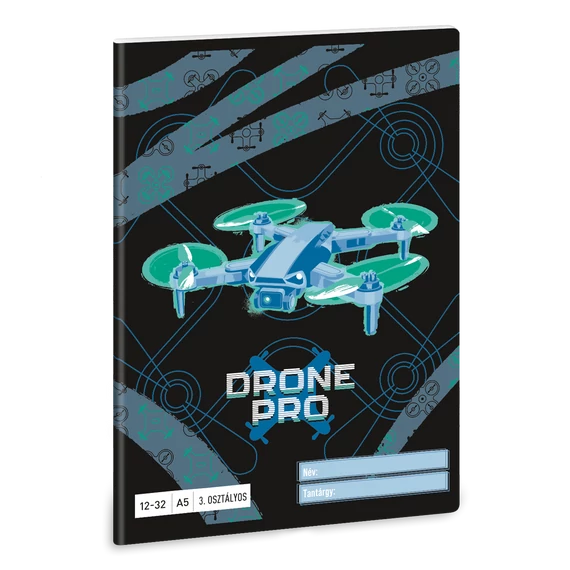 Ars Una Drone Pro A/5 3. oszt. füzet 12-32