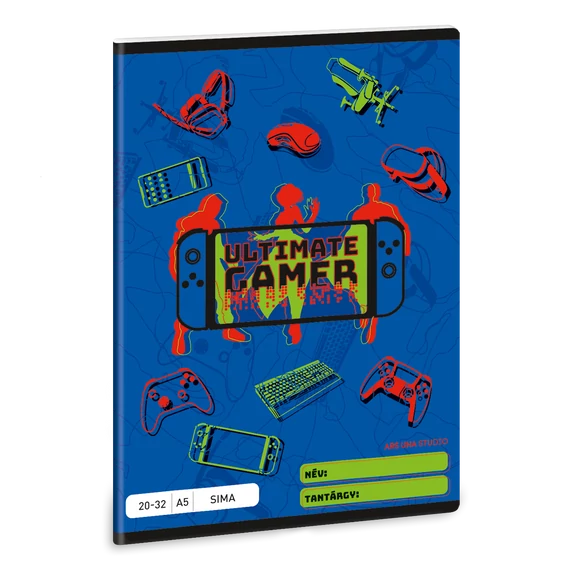 Ars Una Ultimate Gamer A/5 sima füzet 20-32