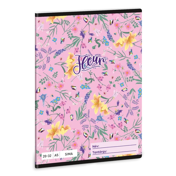 Ars Una Fleur A/5 sima füzet 20-32
