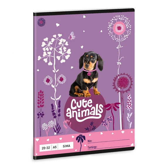 Ars Una Cute Animals-puppy A/5 sima füzet 20-32