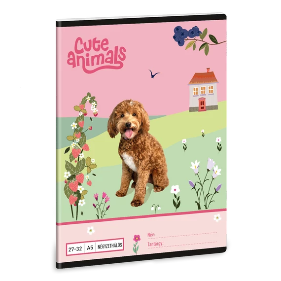 Ars Una Cute Animals - Doggie A/5 négyzethálós füzet 27-32