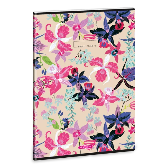 Ars Una Beach Flower A/4 extra kapcsos füzet-sima