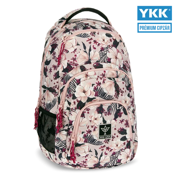 Ars Una Flowery pink hátizsák AU-2