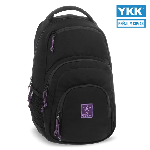 Ars Una Girl's Black-Violet Cordura hátizsák AU-2