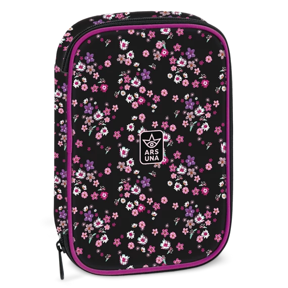Ars Una Pearl Blossom black többszintes tolltartó