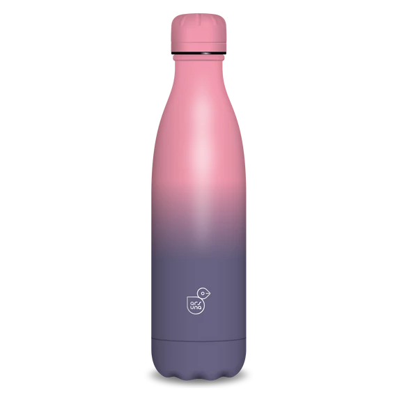 Ars Una duplafalú fémkulacs-500 ml - Purple-Dark pink
