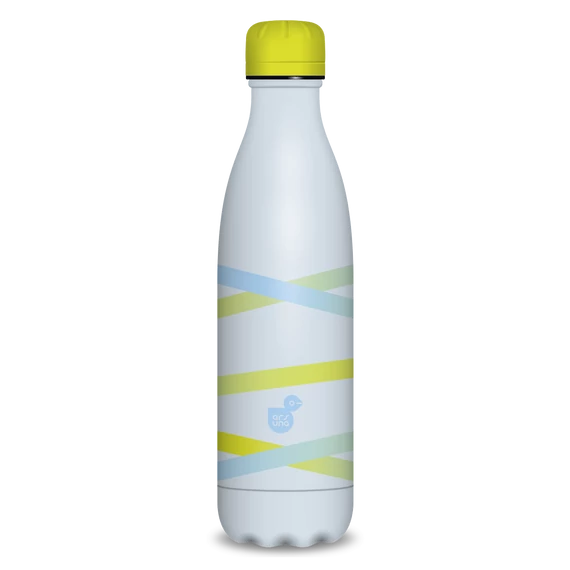 Ars Una duplafalú fémkulacs-500 ml - Ribbon-yellow