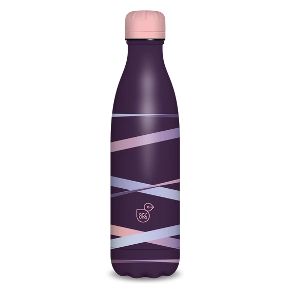 Ars Una duplafalú fémkulacs-500 ml - Ribbon-purple