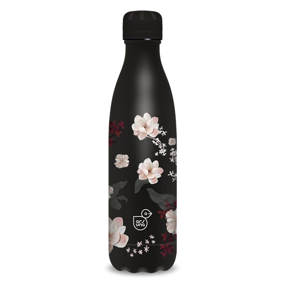 Ars Una duplafalú fémkulacs-500 ml - Flowery black