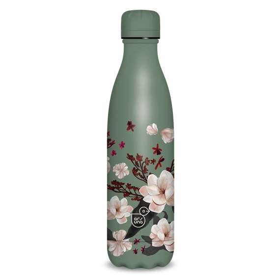 Ars Una duplafalú fémkulacs-500 ml - Flowery pink