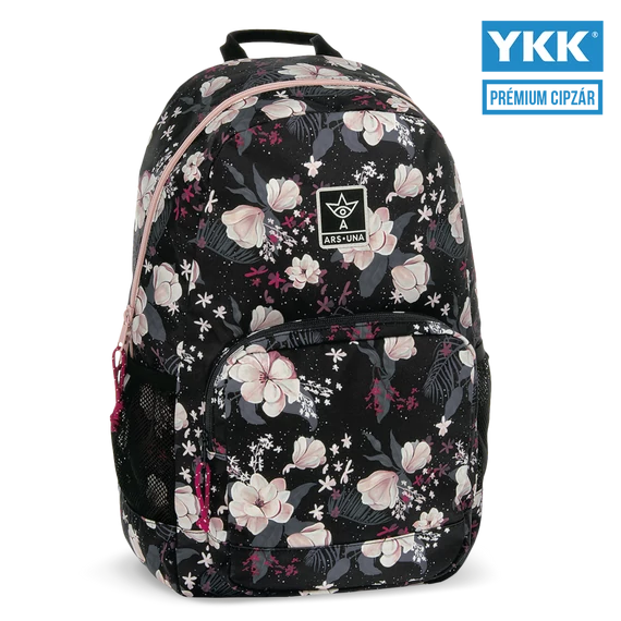 Ars Una Flowery black hátizsák AU-14