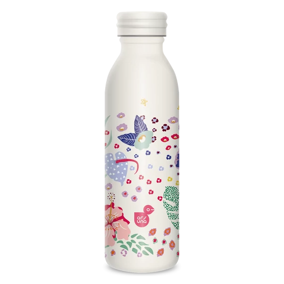 Ars Una duplafalú fémkulacs-600 ml - Cream Hibiscus