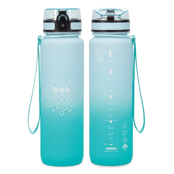 Ars Una BPA-mentes színátmenetes motivációs kulacs matt - 1000 ml - Ice