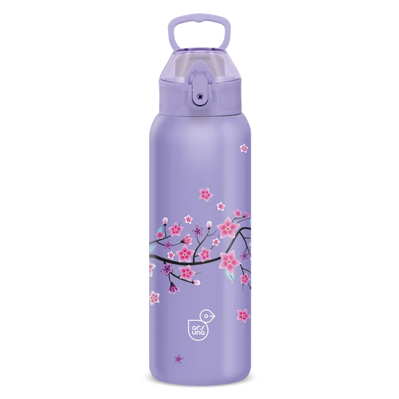 Ars Una duplafalú fémkulacs 3D-700 ml - Snow Flower-purple
