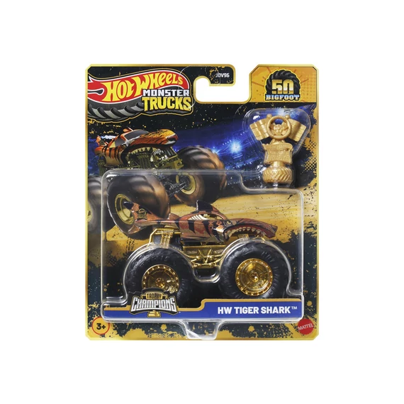 Hot wheels Monster trucks bajnok kisautó serleggel