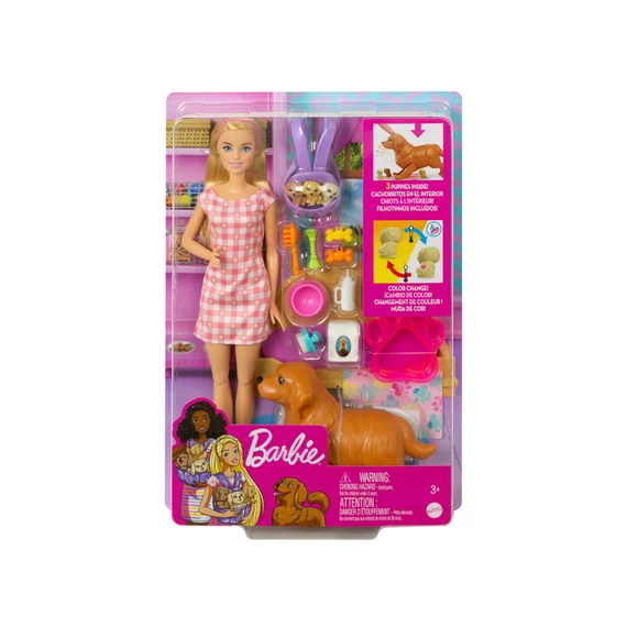 Barbie újszülött kiskutyusok játékszett (2022)
