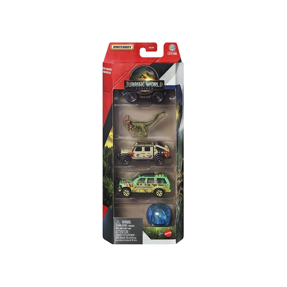 Matchbox Jurassic World kisautó 5-ös csomag