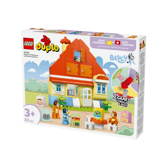 LEGO DUPLO Bluey 10459 Bluey családi háza memóriajátékkal