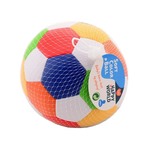 Puha színes bébilabda 15 cm